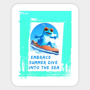 Embrace Summer: Dive into the Sea T-Shirt Sticker